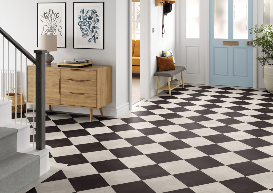 Amtico Flooring LVT SS5S2618 White Marble ss5s2621 Black Marble Floor