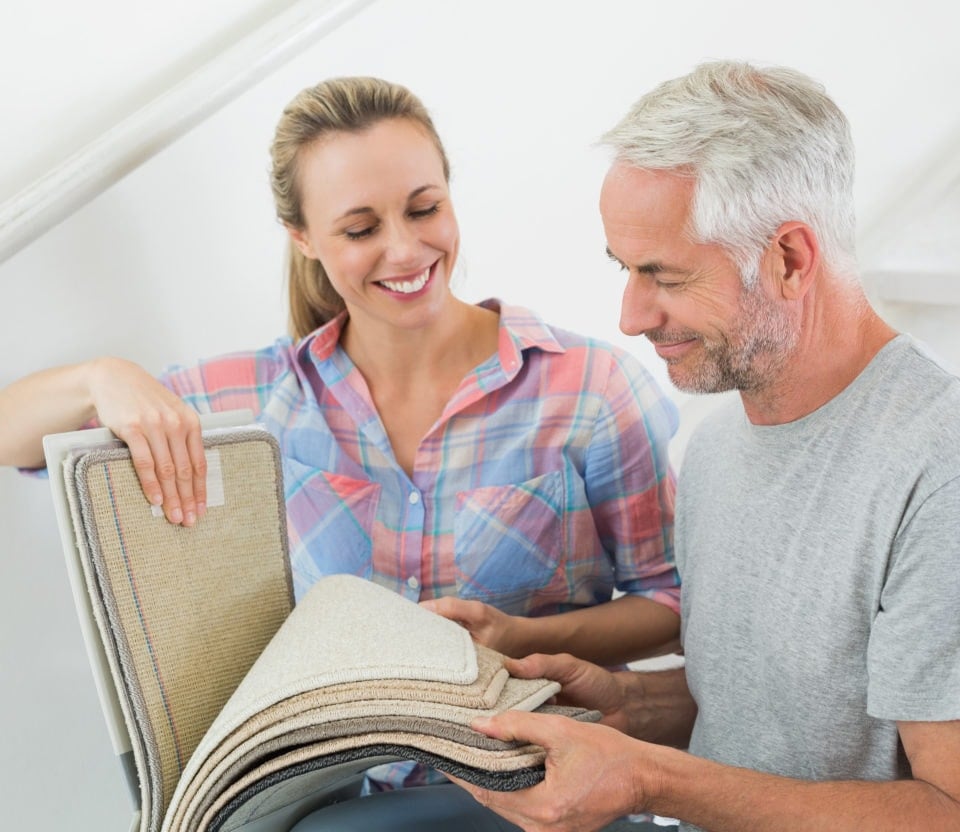 Browsing Carpet Sample Book