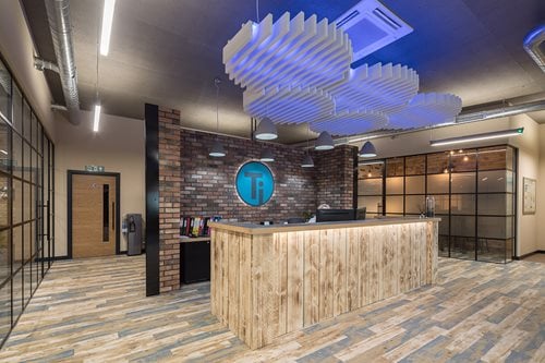 Altro Commercial Flooring 2 Tapper Interiors Altro Ensemble Blue Vintage Timber White Vintage Timber