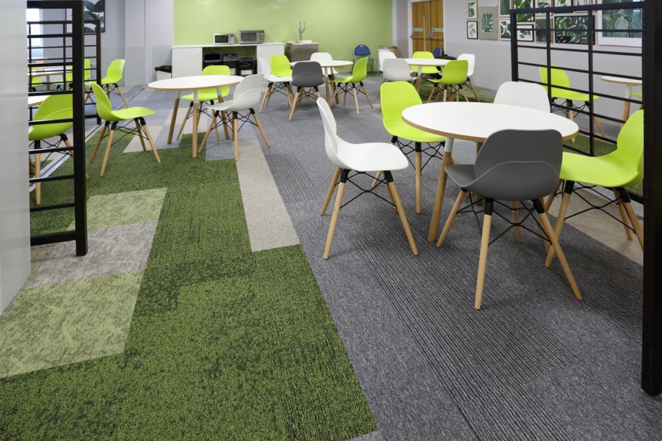 Commercial Flooring Burmatex alaska osaka rainfall tivoli carpet tiles planks in offices 01